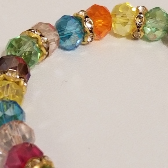 3/$25🦋 Multicolor Charm Bracelet with Butterfly charm New - Picture 5 of 7